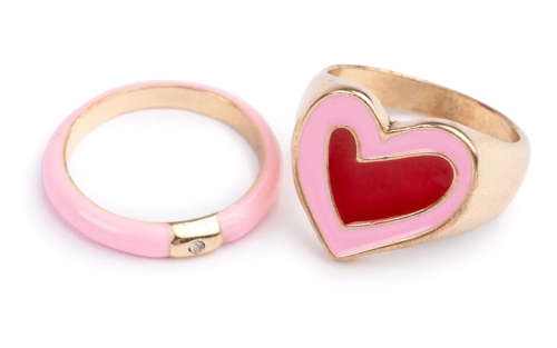 Set of pink rings, 2 pcs, Great Pretenders (92004) / Party Supplies Kids Republic Set of pink rings, 2 pcs, Great Pretenders (92004) / Party Supplies