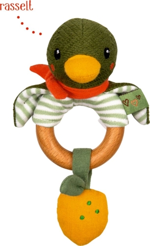 Игрушка-погремушка Утенок, серия Little Wonder, Spiegelburg (21929) / Погремушки № 2 Kids Republic Игрушка-погремушка Утенок, серия Little Wonder, Spiegelburg (21929) / Погремушки № 2