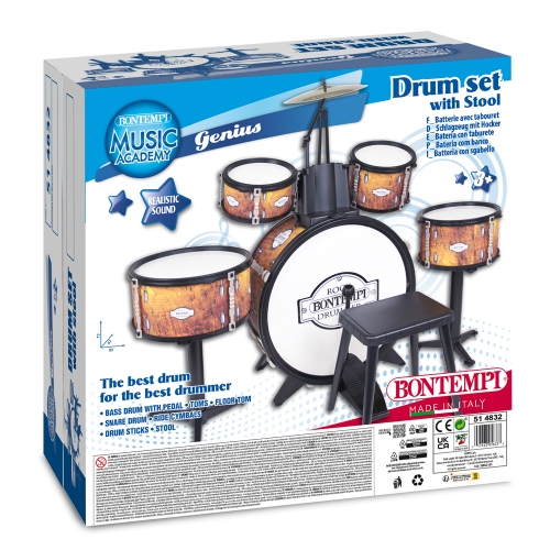 Drum set (6 pcs) with chair, Bontempi (514832) / Musical Instruments № 3