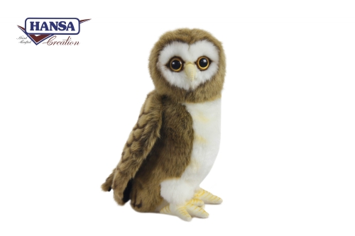 Мяка іграшка Руда сова, H. 24см, HANSA (3434) / Мякі іграшки № 2