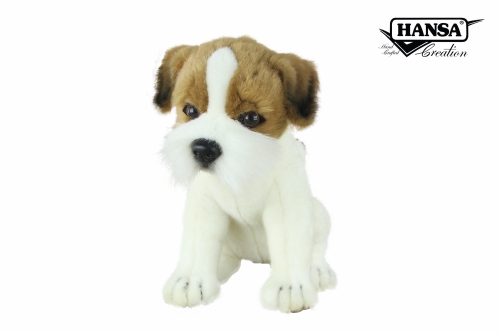 Plush Toy Jack Russell terrier sitting, L. 26cm, HANSA (8548) / Plush Toys № 2