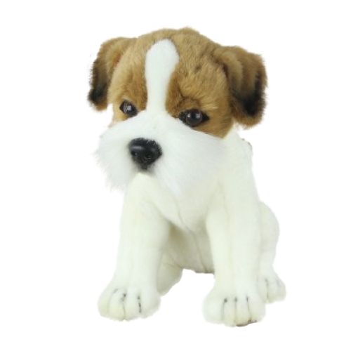 Plush Toy Jack Russell terrier sitting, L. 26cm, HANSA (8548) / Plush Toys