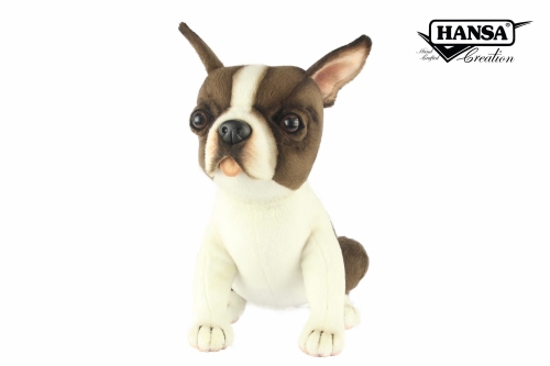 Plush Toy Boston terrier sitting, L. 26cm, HANSA (8550) / Plush Toys № 2