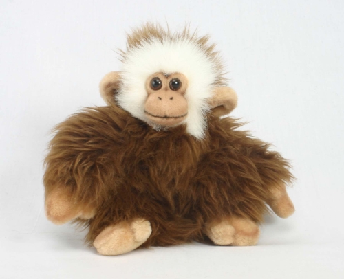 Plush Toy Monkey dark brown, sitting height 20cm, Hansa (2839) / Plush Toys № 2