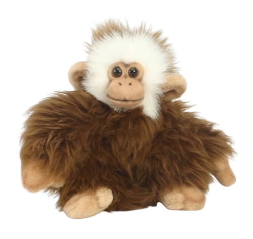 Plush Toy Monkey dark brown, sitting height 20cm, Hansa (2839) / Plush Toys