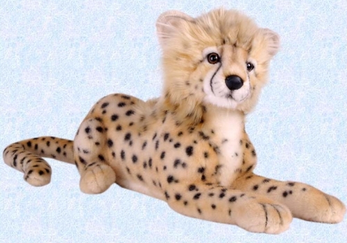 Мяка іграшка Дитинча гепарда, що лежить довжина 40см, Hansa (2987) / Мякі іграшки № 2 Kids Republic Мяка іграшка Дитинча гепарда, що лежить довжина 40см, Hansa (2987) / Мякі іграшки № 2