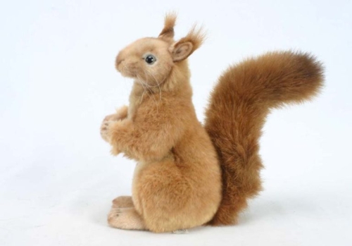 Plush Toy Red squirrel sitting 20cm long, Hansa (4349) / Plush Toys № 2