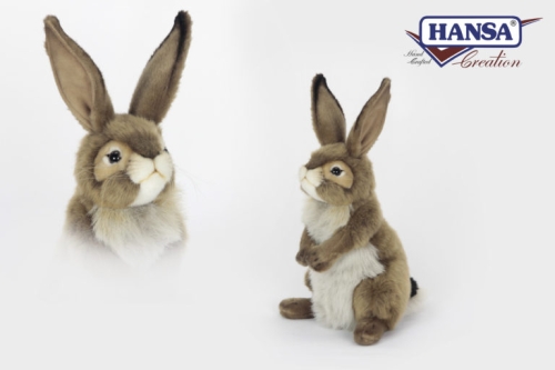 Мягкая игрушка Чернохвостый кролик Джек высота 36см, Hansa (5636) / Мягкие игрушки № 2