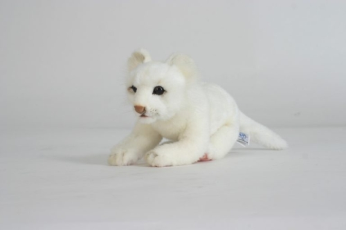 Plush Toy Albino lion length 29cm, Hansa (5804) / Plush Toys № 2 Kids Republic Plush Toy Albino lion length 29cm, Hansa (5804) / Plush Toys № 2
