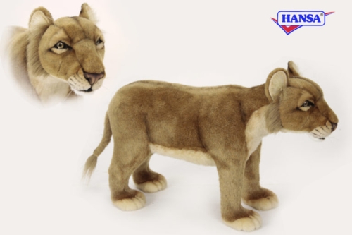 Plush Toy Lioness, Animal Seat series, length 75 cm, Hansa (6348) / Plush Toys № 2 Kids Republic Plush Toy Lioness, Animal Seat series, length 75 cm, Hansa (6348) / Plush Toys № 2