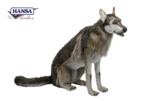 Мягкая игрушка Волк, сидящий высота 80см, Hansa (6738) / Мягкие игрушки № 2 Kids Republic Мягкая игрушка Волк, сидящий высота 80см, Hansa (6738) / Мягкие игрушки № 2