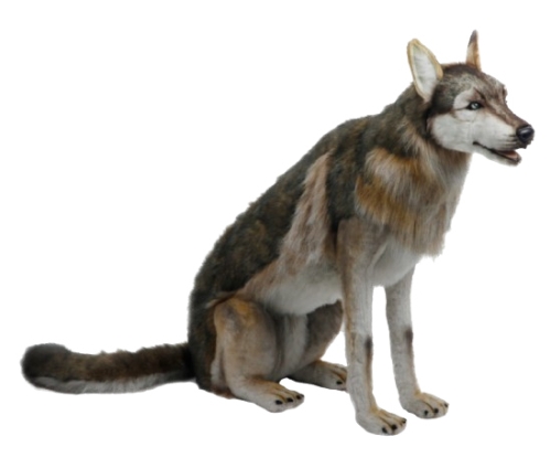 Мягкая игрушка Волк, сидящий высота 80см, Hansa (6738) / Мягкие игрушки Kids Republic Мягкая игрушка Волк, сидящий высота 80см, Hansa (6738) / Мягкие игрушки