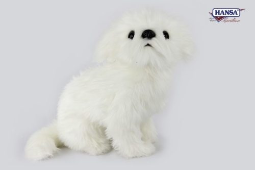 Мяка іграшка Ши-тцу біле висота 30см, Hansa (7323) / Мякі іграшки № 2