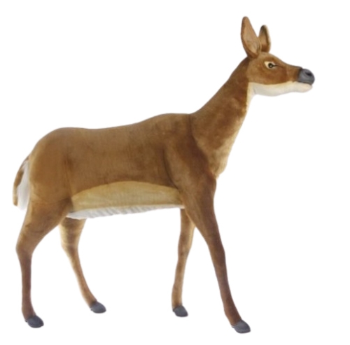 Plush Toy White-tailed deer (female) length 120 cm, Hansa (7510) / Plush Toys Kids Republic Plush Toy White-tailed deer (female) length 120 cm, Hansa (7510) / Plush Toys