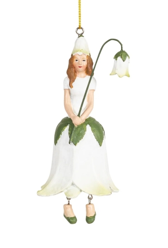 Pendant Bell girl white 5x5x12cm, Meander (44132) / Sandbox Kids Republic Pendant Bell girl white 5x5x12cm, Meander (44132) / Sandbox