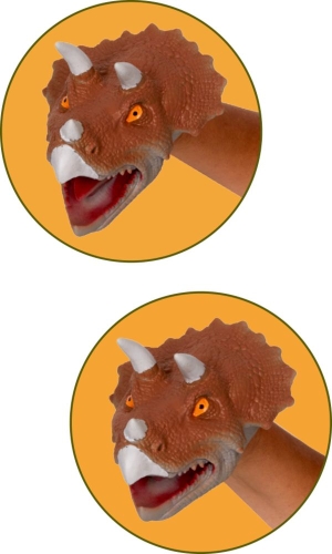 Silicone hand toy Triceratops, Die Spiegelburg (79395) / Puppets № 2 Kids Republic Silicone hand toy Triceratops, Die Spiegelburg (79395) / Puppets № 2