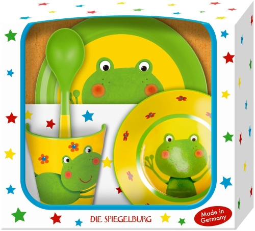Žabka tableware gift set, Die Spiegelburg (82524) / Tableware Sets Kids Republic Žabka tableware gift set, Die Spiegelburg (82524) / Tableware Sets