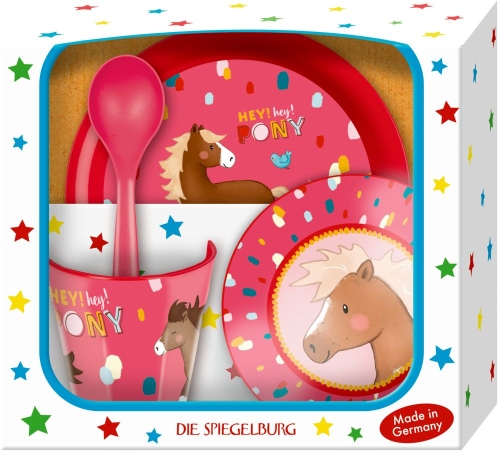 The Pony tableware gift set, Die Spiegelburg (86614) / Tableware Sets Kids Republic The Pony tableware gift set, Die Spiegelburg (86614) / Tableware Sets
