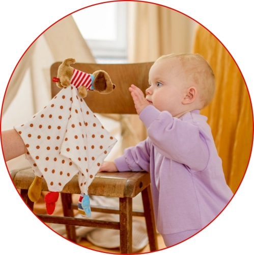 Blanket for hugs Dachshund Baby Charm 34x34cm, Die Spiegelburg (18407) / Sleepers № 2 Kids Republic Blanket for hugs Dachshund Baby Charm 34x34cm, Die Spiegelburg (18407) / Sleepers № 2