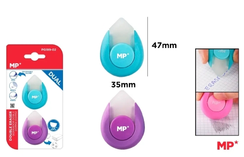 Double eraser, 2pcs, Madrid Papel (34553) / Sandbox Kids Republic Double eraser, 2pcs, Madrid Papel (34553) / Sandbox