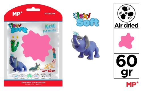 Modeling paste, neon pink 60g, Madrid Papel (53443) / Sandbox Kids Republic Modeling paste, neon pink 60g, Madrid Papel (53443) / Sandbox