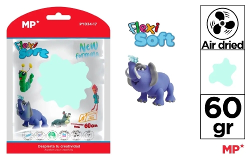 Modeling paste, mint 60g, Madrid Papel (53535) / Sandbox Kids Republic Modeling paste, mint 60g, Madrid Papel (53535) / Sandbox