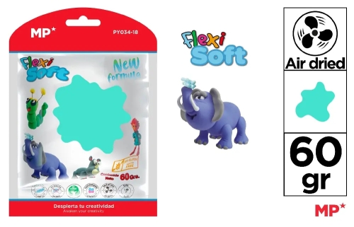 Modeling paste, emerald 60g, Madrid Papel (53542) / Sandbox Kids Republic Modeling paste, emerald 60g, Madrid Papel (53542) / Sandbox