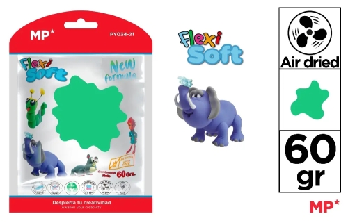 Modeling paste, dark green 60g, Madrid Papel (55874) / Sandbox Kids Republic Modeling paste, dark green 60g, Madrid Papel (55874) / Sandbox