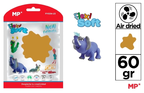 Modeling paste, brown 60g, Madrid Papel (55898) / Sandbox Kids Republic Modeling paste, brown 60g, Madrid Papel (55898) / Sandbox