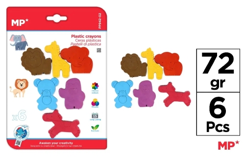 Wax for drawing Animals 6 pcs, Madrid Papel (65859) / Sandbox Kids Republic Wax for drawing Animals 6 pcs, Madrid Papel (65859) / Sandbox