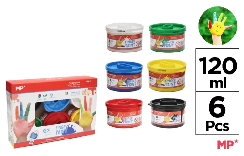 Finger paint, 6 colors, Madrid Papel (12102) / Sandbox Kids Republic Finger paint, 6 colors, Madrid Papel (12102) / Sandbox