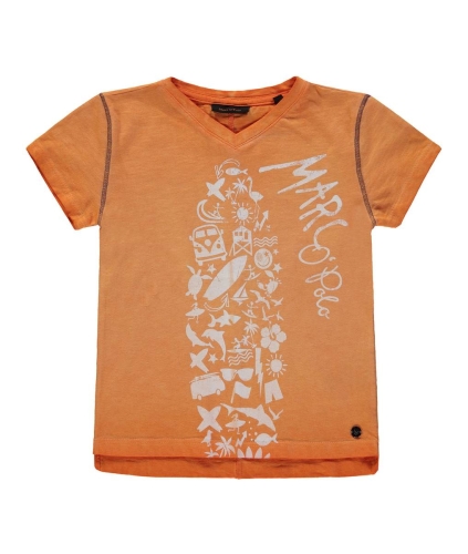Футболка для хлопчика колір помаранчевий розмір 110, Marc OPolo (52514) / Дитячий одяг