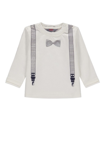 Лонгслив для мальчика цвет экрю размер 92, Kanz (75301) / Одежда детская