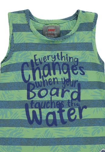 Майка для хлопчика колір салатовий розмір 128, Kanz (84204) / Дитячий одяг № 3