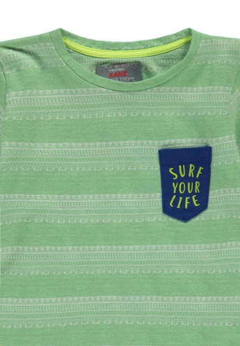 Футболка для хлопчика колір салатовий розмір 128, Kanz (84389) / Дитячий одяг № 3