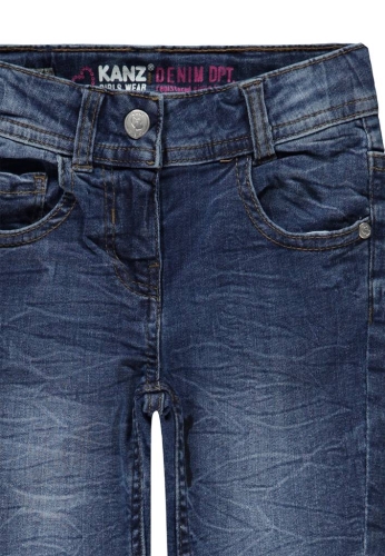 Jeans for girls color blue size 128, Kanz (01734) / Clothes for Kids № 3