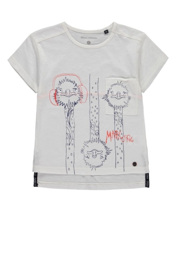 Футболка для мальчика цвет белый размер 110, Marc OPolo (51784) / Одежда детская