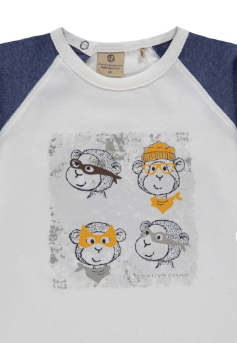 Longsleeve for boy color gray size 128, Bellybutton (06012) / Clothes for Kids № 3