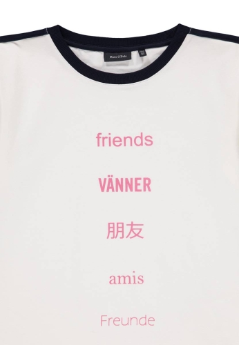 Футболка для девочки цвет белый размер 134/140, Marc OPolo (25150) / Одежда детская № 3