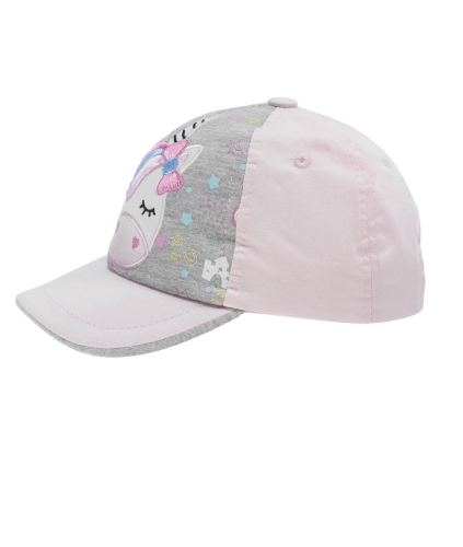 Головний убір дитячий колір рожевий розмір 55, Dolli (26232) / Дитячий одяг