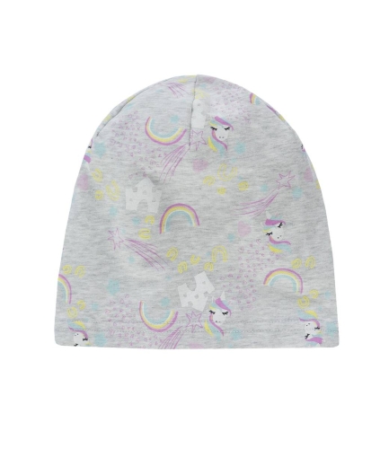 Шапка для дівчинки колір сірий розмір 49, Dolli (23330) / Дитячий одяг № 2