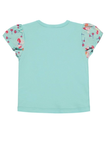 Футболка для дівчинки колір блакитний розмір 86, Kanz (25259) / Дитячий одяг № 2