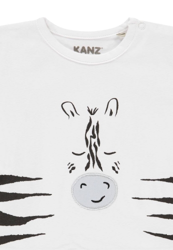 T-shirt unisex color white size 62, Kanz (13379) / Clothes for Kids № 3