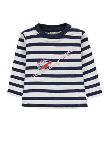 Лонгслив для хлопчика колір синій розмір 80, Kanz (13690) / Дитячий одяг