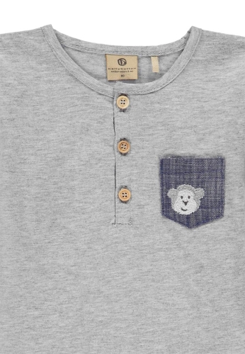 Longsleeve for boy color gray size 98, Bellybutton (16592) / Clothes for Kids № 3