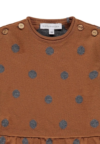 Светр для дівчинки Горох(колір коричневий) р.62/68, Bellybutton (30543) / Дитячий одяг № 3