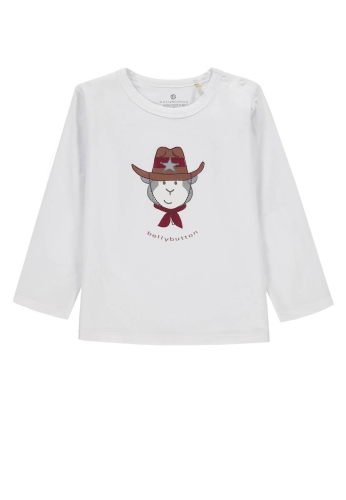 Лонгслив унісекс колір білий розмір 116, Bellybutton (30031) / Дитячий одяг