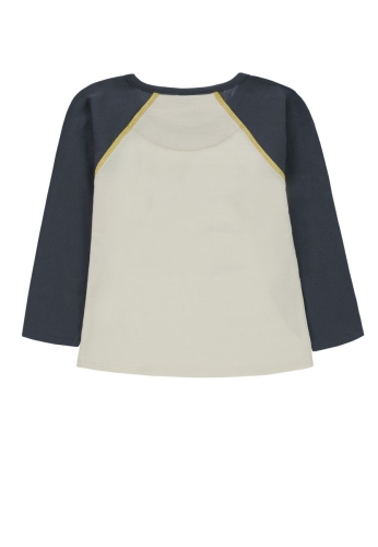 Лонгслив для хлопчика колір молочний з сірим розмір 128, Kanz (69499) / Дитячий одяг № 2