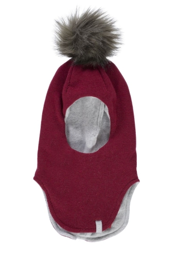 Hat-helmet for a girl (color red) s.49, Ticket (67306) / Clothes for Kids