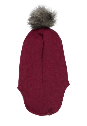 Hat-helmet for a girl (color red) s.49, Ticket (67306) / Clothes for Kids № 2